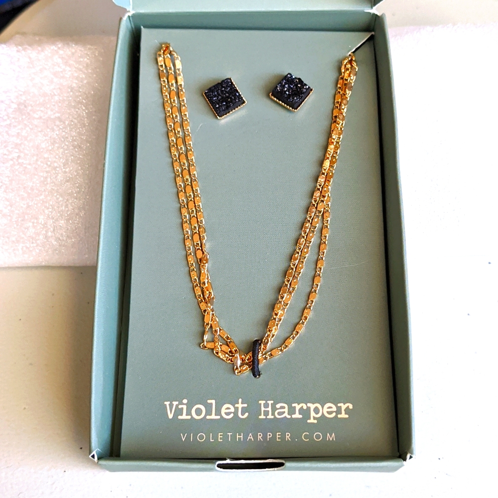 Violet Harper-New in box Necklace and Earrings Set